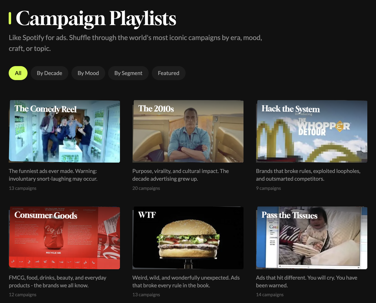 Campaign Playlists Are Here to Save Your Inspiration