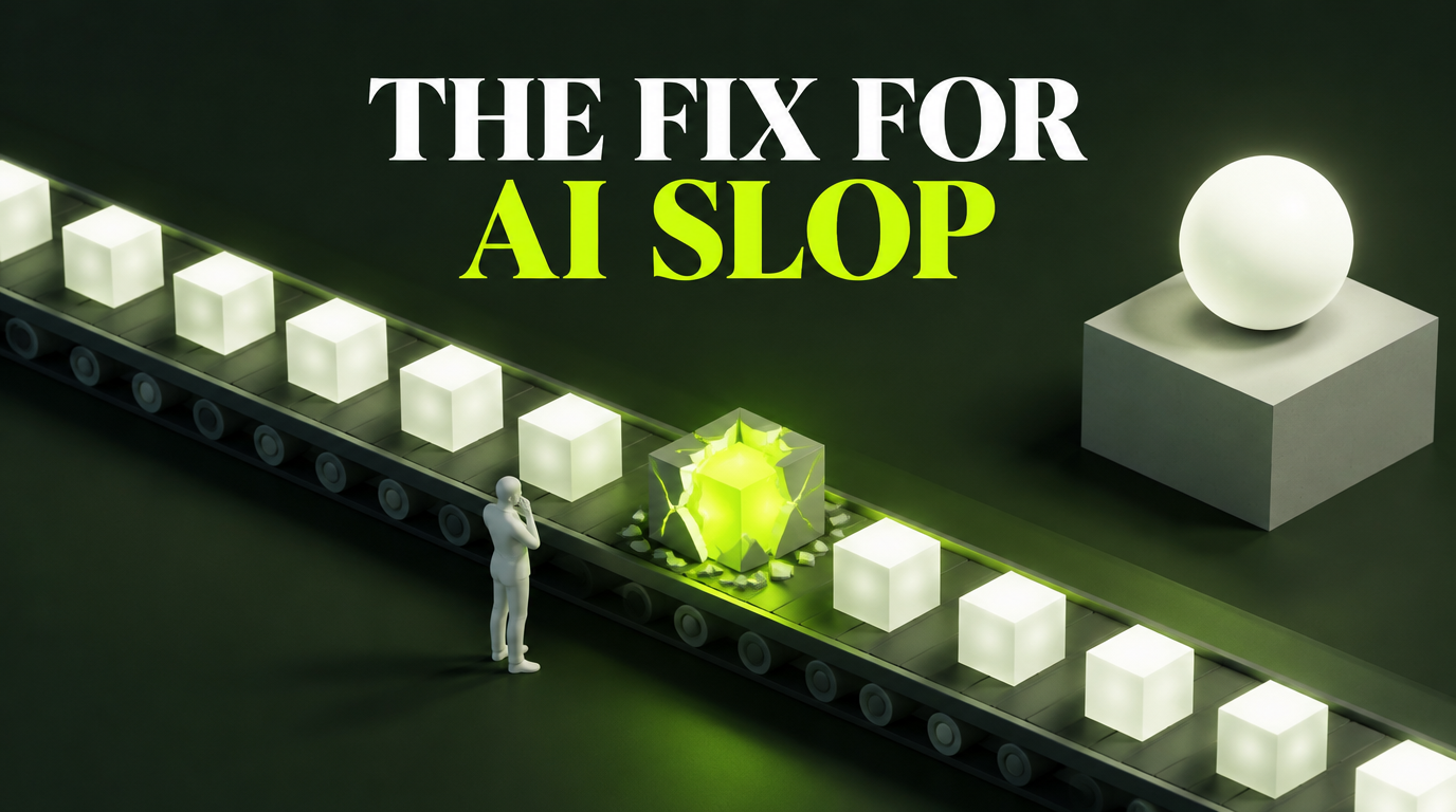 AI slop is not bad content. It is expected content.