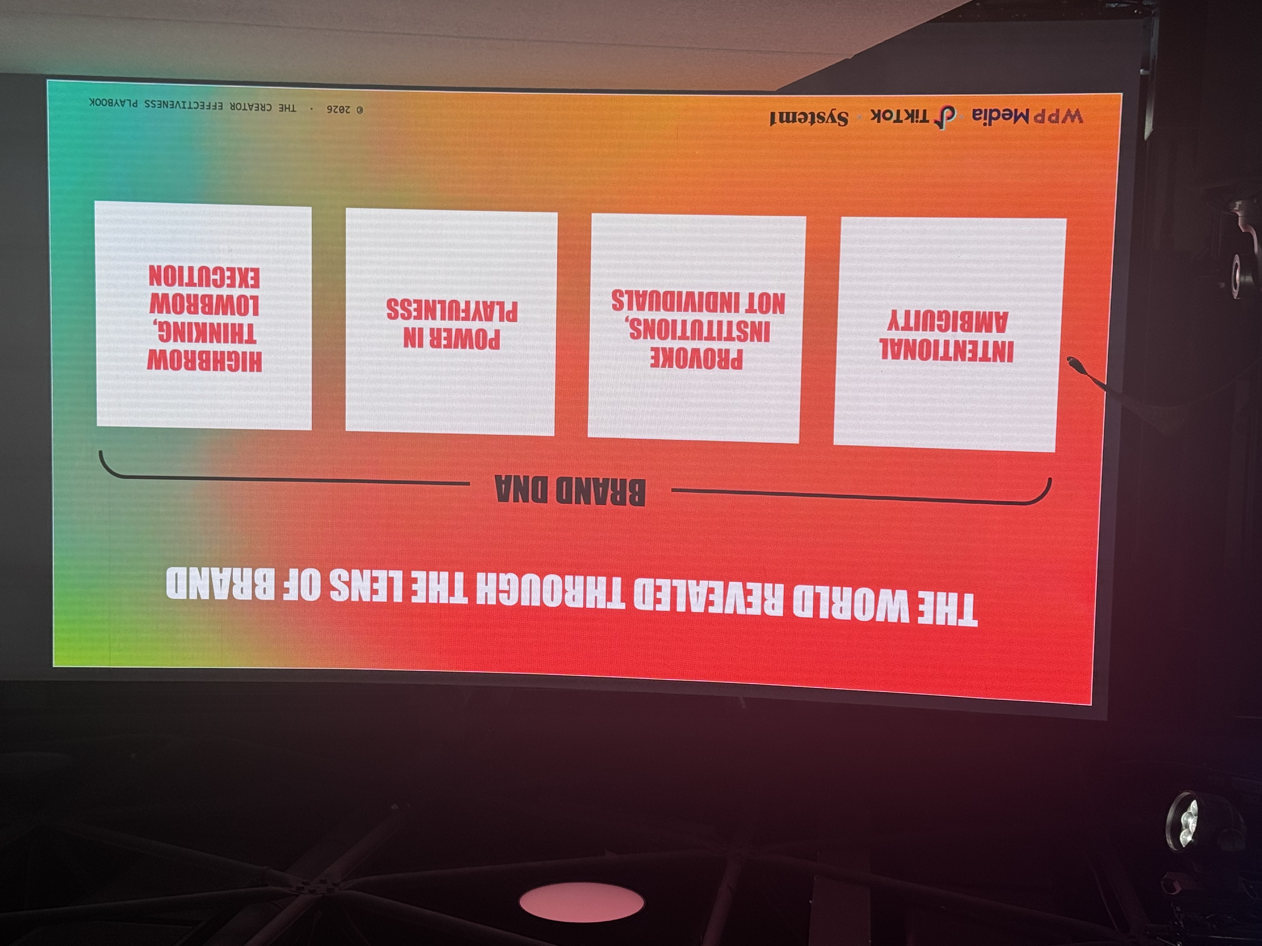 Slide showing the four pillars of Brand DNA in creator marketing