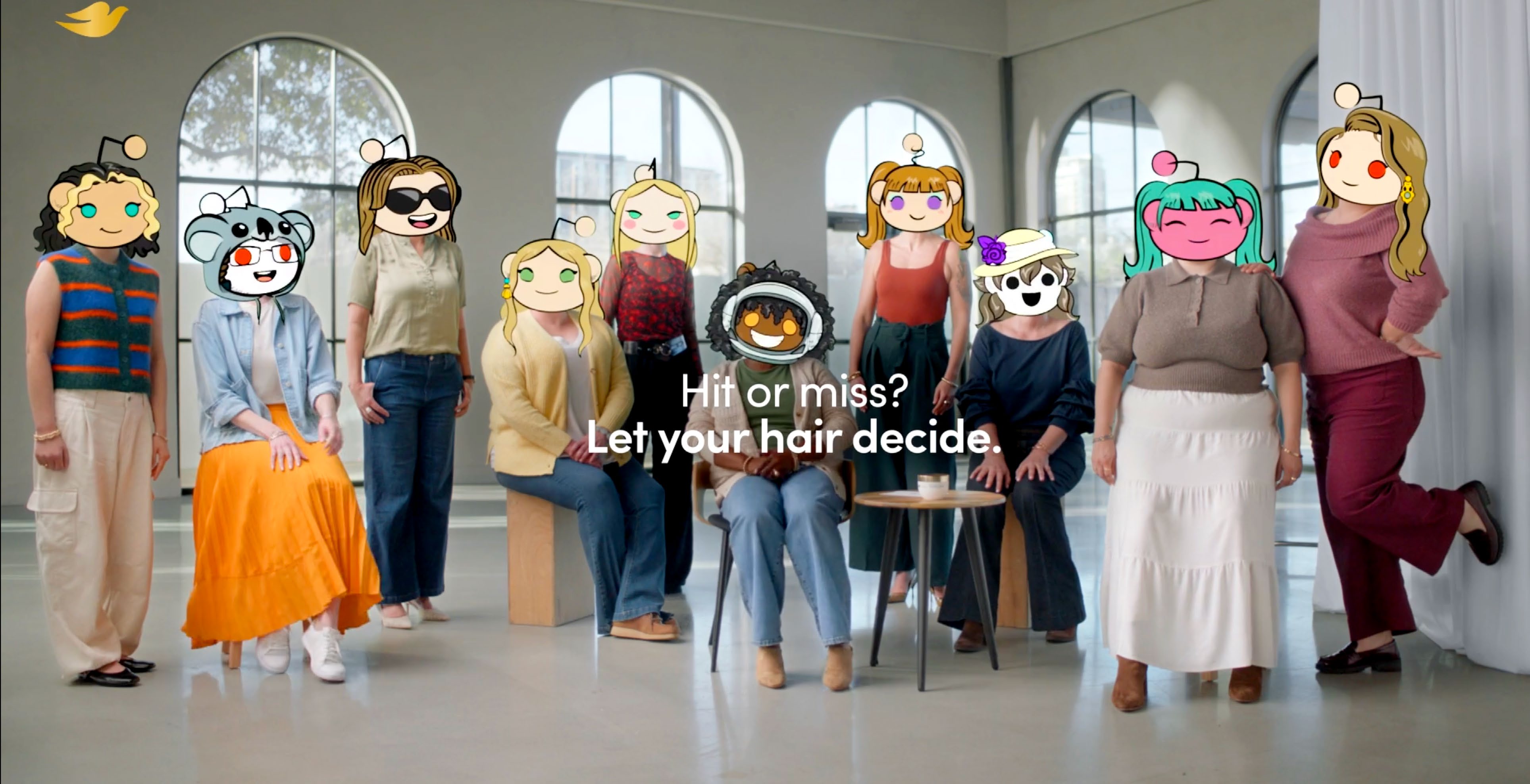 Dove r/eal reviews campaign: real women with Reddit avatar heads, unfiltered community reviews turned into the campaign
